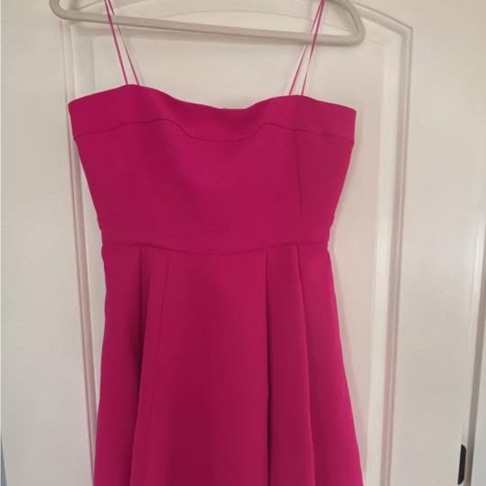 Amanda Uprichard Pink Strapless Cocktail Dress